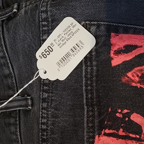 Levi's painted Worked Moto Jean's Vintage SP5DER - Picture 10 of 10